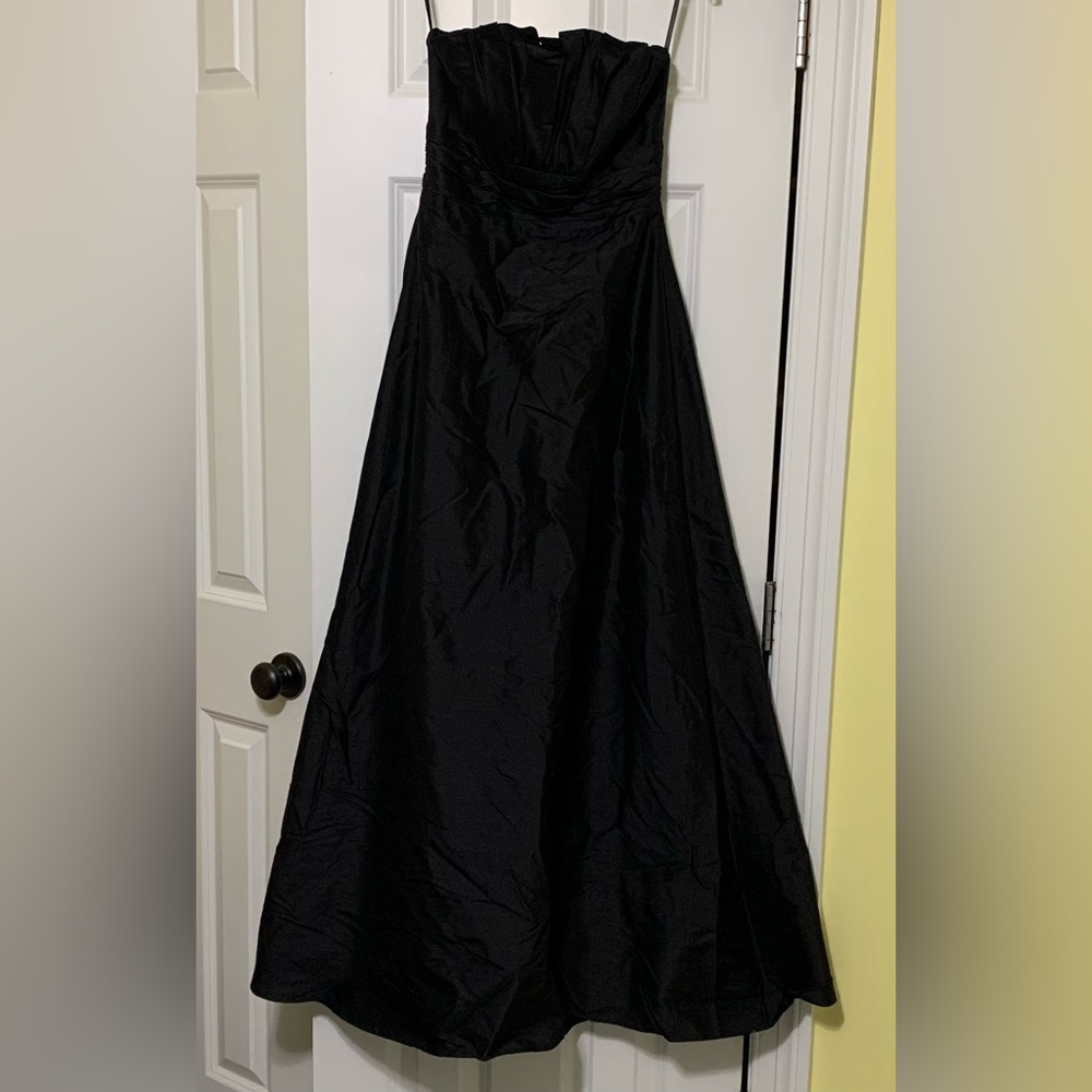 Vintage Silk Shantung XS Taffeta Strapless WATTERS&WATTERS Gown